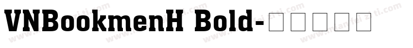VNBookmenH Bold字体转换